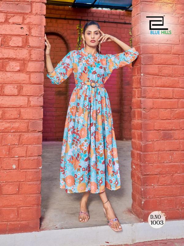 Blue Hills Bollywood Vol 1 Digital Print  Kurti Collection